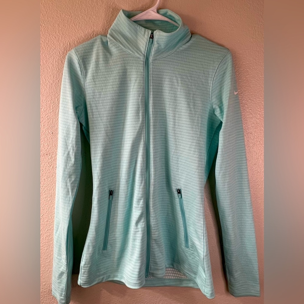Nike Golf Dri-Fit Lightweight Golf Jacket Size S Cyan Blue